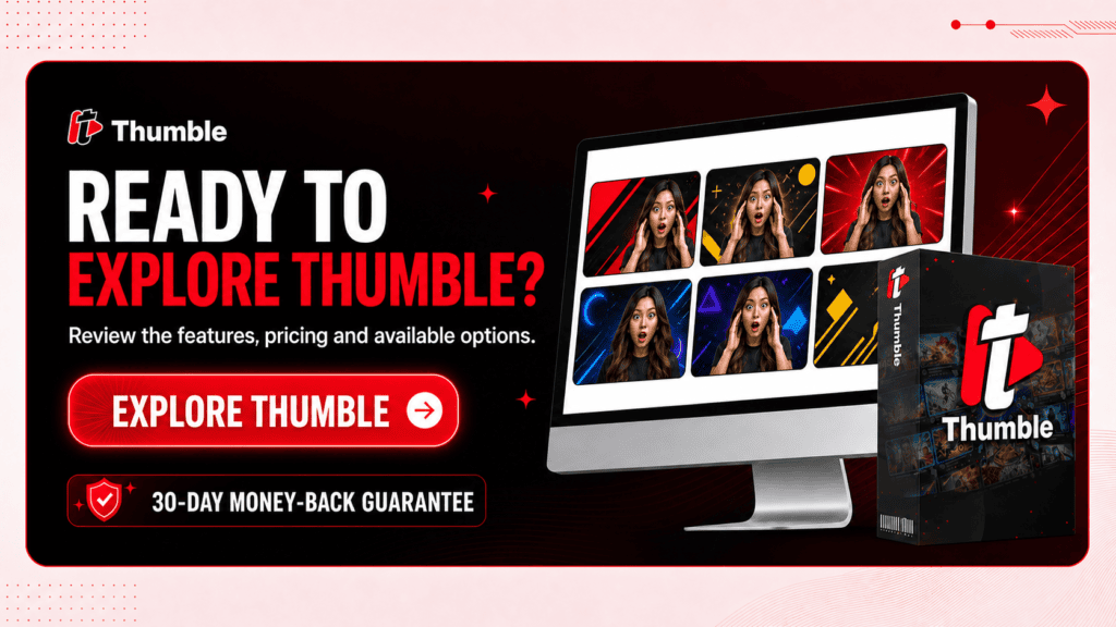 Access the current Thumble AI thumbnail creator offer